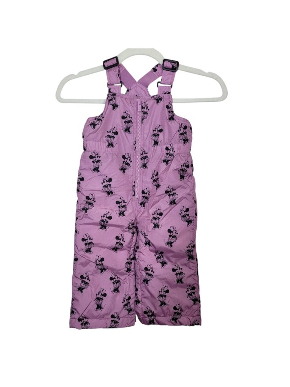 Baby Gap X Disney Pink Minnie Mouse Snow Bib Overalls Winter Outerwear 18-24mo